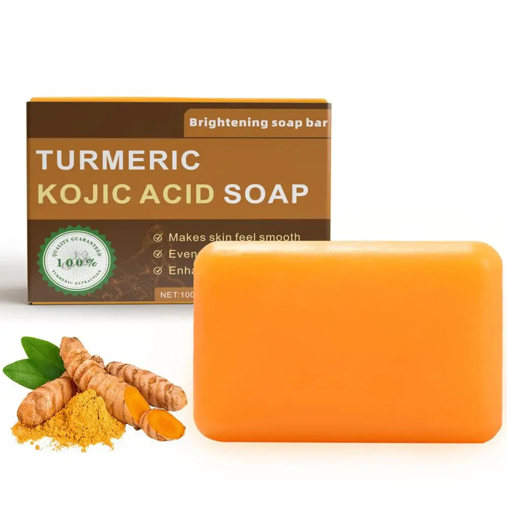 LumiBar Turmeric & Kojic Acid Brightening Soap — Face, Body & Glow