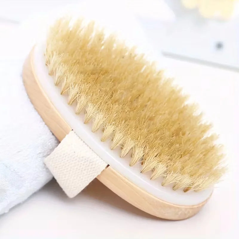 NatureGlow Dry Body Brush — Exfoliate, Stimulate & Smooth Skin