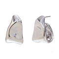 Golden Contour Arc Hoops