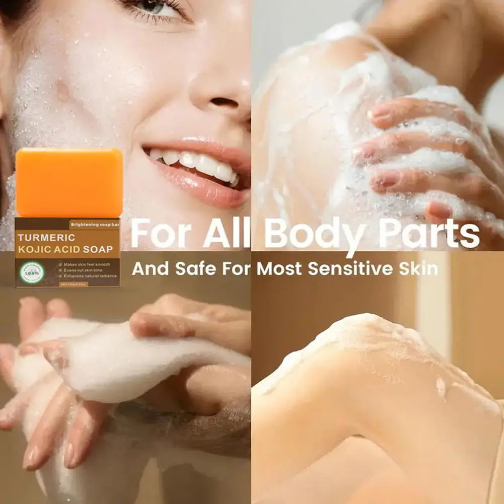LumiBar Turmeric & Kojic Acid Brightening Soap — Face, Body & Glow