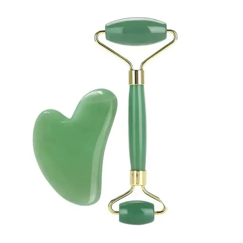 GlowChill Ice Roller & Gua Sha Set — De-Puff, Lift & Contour