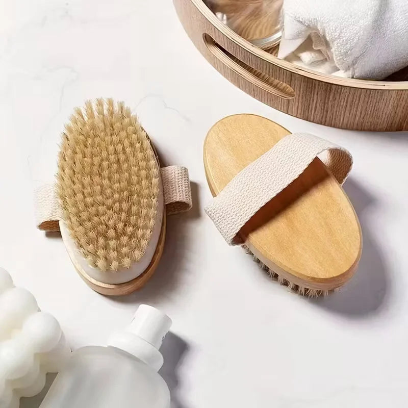 NatureGlow Dry Body Brush — Exfoliate, Stimulate & Smooth Skin