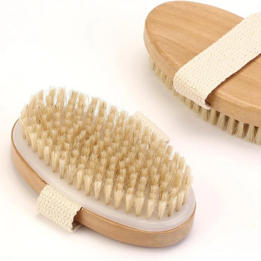 NatureGlow Dry Body Brush — Exfoliate, Stimulate & Smooth Skin
